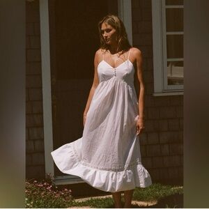 Frankie's Bikinis White Midi Dress